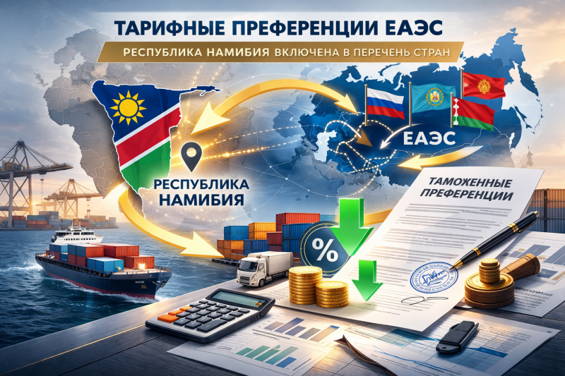 Намибия включена в систему тарифных преференций ЕАЭС