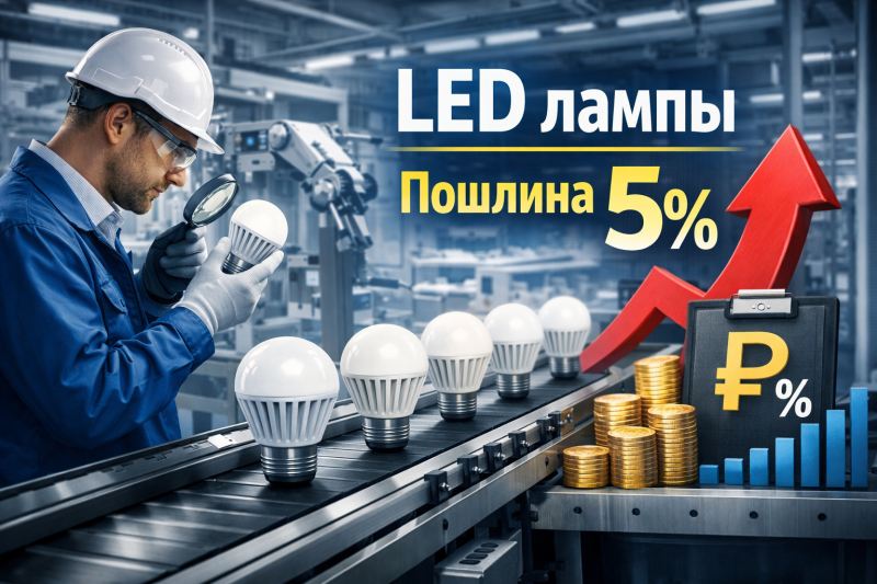 ЕЭК обсуждает повышение пошлины на отдельные LED-лампы до 5%