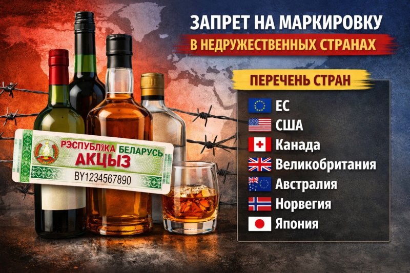 Продлён запрет на маркировку импортного алкоголя в недружественных государствах