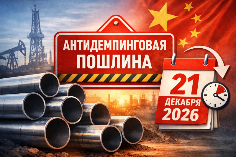 Продлена антидемпинговая пошлина на стальные бесшовные трубы из КНР