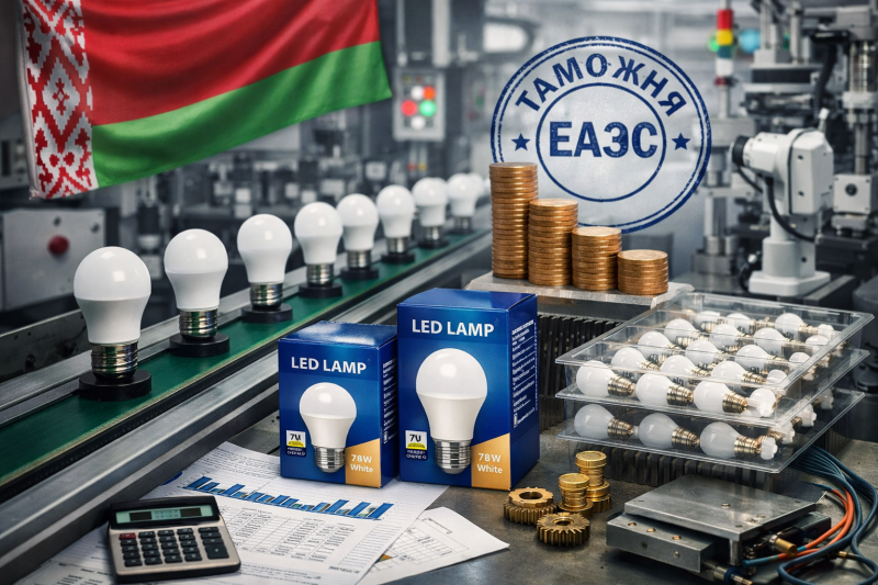 Обсуждается повышение пошлины ЕАЭС на отдельные светодиодные лампы до 5%