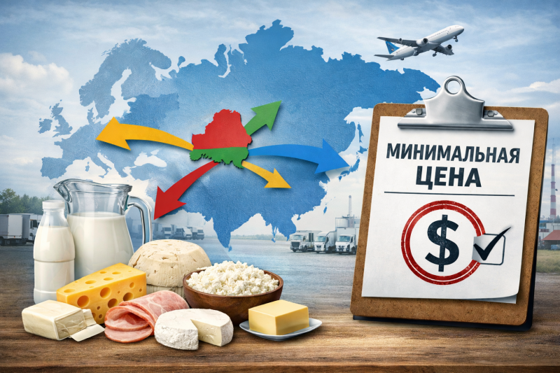 Установлены минимальные экспортные цены на продукцию животноводства и молочную продукцию