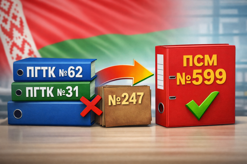 ГТК привёл ПГТК №62 и №31 в соответствие с ПСМ №599