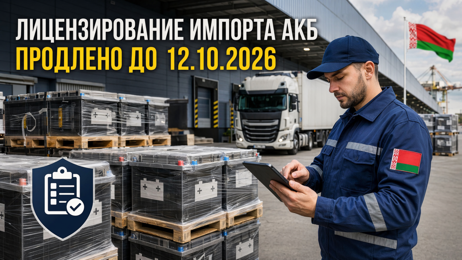 В Беларуси продлено лицензирование импорта аккумуляторных батарей до октября 2026 года